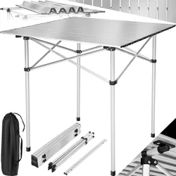 tectake® Campingtisch, klappbar, wetterfest, 70 x 70 x 70 cm