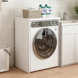 muvu Badezimmerschrank über Waschmaschine Trockner, Regal, Scandinavian weiß 64 cm