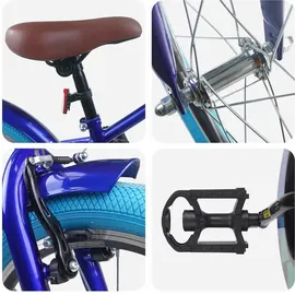 vidaXL Kinderfahrrad 18 Zoll dunkelblau