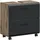 xonox.home Waschbeckenunterschrank 2 Schubkästen 60 x 58 x 30 cm Nox Oak/Schwarz