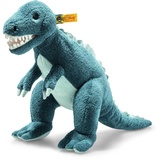 Steiff Soft Cuddly Friends Thaisen T-Rex Dino - 35 cm - Kuscheltier - Tuerkis, Aegean Blue