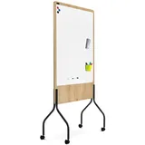 Rocada mobiles Whiteboard Natural 100,0 x 120,0 cm weiß lackierter Stahl