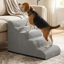 Songmics Hundetreppe 2/3/4/5 Stufen Grau 58 cm