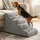 Songmics Hundetreppe 2/3/4/5 Stufen Grau 58 cm