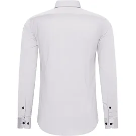 RUSTY NEAL Langarmhemd RUSTY NEAL, Herren, Gr. 4XL, EURO-Größen, grau (hellgrau), 60% Baumwolle, 37% Polyester, 3% Elasthan, unifarben, Hemden, mit Krawatte
