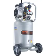 Vevor Luftkompressor 49L Flüsterkompressor 2HP Luftpumpe ölfrei 8bar Kompressor Einphasig Geräuschpegel ≤63dB Ideal zum Aufpumpen von Reifen Autoreparaturen Malerarbeiten Holzarbeiten