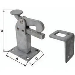 GAH Torfeststeller 95x65x50mm Stahl roh