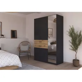 Rauch Drehtürenschrank Maika 136 x 210 x 54 cm Grau