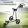 lifezeal GOPLUS Golftrolley Faltbarer Golfwagen mit 3 Rädern, Golf Cart aus Eisen, inkl.Trinkflaschenhalter, Schirmhalter &... - Schwarz