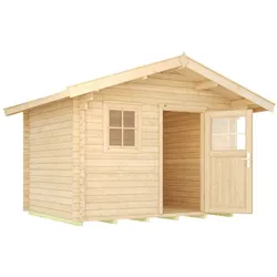 Weka Gartenhaus 131 mit Vordach 250 x 250 cm - 50 % Rabatt auf Dacheindeckung