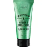 Scottish Fine Soaps Vetiver & Sandalwood Hair & Body Wash 200ml Tube