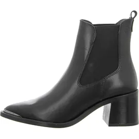 TAMARIS Damen Chelsea mit Blockabsatz Leder, schwarz, 37 EU
