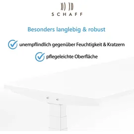 Schaff Schreibtisch REC elektrisch höhenverstellbar / Weiß