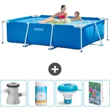 Rechteckiger Frame Pool - 220x150x60 Cm - 5-teilig  Scb120