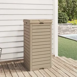 vidaXL Outdoor-Mülltonne 41 l Hellbraun