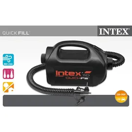 Intex Quick Fill Pump 230V/12V, 2 Geschwindigkeiten, Anschlusskabel für Zigarettenanzünder oder Steckdose