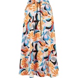 URBAN CLASSICS Aop Satin Midirock Magic Mango Abstract 4XL