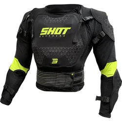 Shot Optimal 2.0 Kinder Protektorenjacke, schwarz-gelb, Größe M