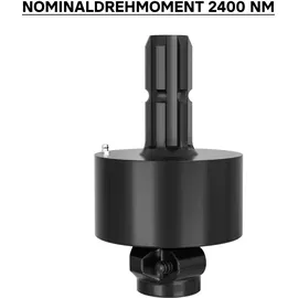 Wiltec Wiltec, Zapfwellen Freilaufkupplung 201mm, 1 3/8" AG u. IG PTO-Shaft Vielkeilwelle mit 6 Zähnen, max. 2400Nm