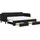 vidaXL Tagesbett 90 x 200 cm Schwarz