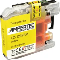 Ampertec Kompatible Tinte ersetzt Brother LC-123Y yellow