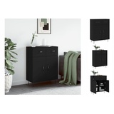 vidaXL Sideboard Schwarz 69,5x34x90 cm Holzwerkstoff