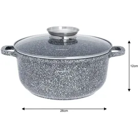 Klausberg Marmor Kochtopf 26 cm rund