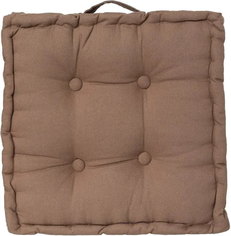 Atmosphera Bodenkissen 40 x 40 x 8 cm Taupe