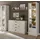 furn.design Wohnwand Seyne, (in Pinie weiß mit Eiche hell, Set 4-teilig, ca. 270 x 198 cm), moderner Landhausstil mit gekälter Optik