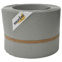 zaunzu® Sichtschutz Rille 10x Einzelstreifen 255 x 10 cm Steingrau Metall 10 St.