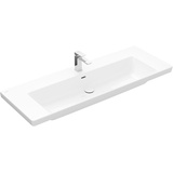 Villeroy & Boch Subway 3.0 Schrank-Waschtisch 1300 x 470 mm, 1 Hahnloch/mit Überlauf, Weiß C-plus