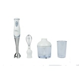 Elta Edelstahl Stabmixer Set 250W Zerkleinerer Handmixer Pürierstab Mixer weiß