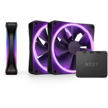 NZXT F120 RGB DUO Gehäuselüfter 120 mm Schwarz 3er mit Controller