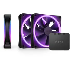 NZXT F120 RGB DUO Gehäuselüfter 120 mm Schwarz 3er mit Controller