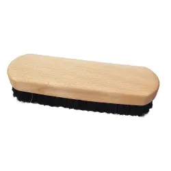 Waldkraft Schuhbürste aus Buchenholz, geölt, 17,5 cm 10091 01 31 600 , Holzbürste mit schwarzen Rosshaar Borsten