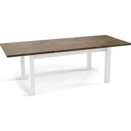 WFL GROUP Moderner Ausziehtisch 160 x 75 x 90 cm braun