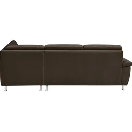 CALIZZA INTERIORS »Onyx L-Form«, Ottomane links oder rechts, wahlweise mit Bettfunktion, Breite 257 cm