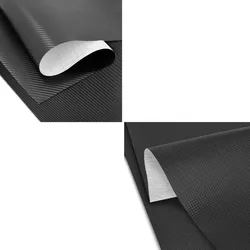 Set: Sitzbank Bezug Kunstleder Neubezug im Carbon-Look + Wrapping Klebefolie Carbonfolie 75x100cm Carbon-Look 3D in schwarz