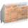 Vicco Rion 120 x 46 x 81,6 cm Weiß/Goldkraft Eiche