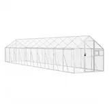 vidaXL Voliere Silbern 179 x 100 x 185 cm