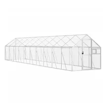 vidaXL Voliere Silbern 179 x 100 x 185 cm