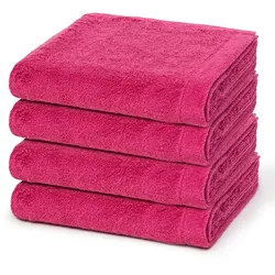 Cawö Lifestyle Handtuch-Set - 4er-Set Pink 