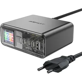 ACEFAST Z4 PD 218W GaN 3x USB-C + USB-A Mehrzweck-Adapter mit 4 Ports – Grau