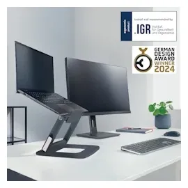 Leitz Ergo Multi-Winkel Laptopständer, dunkelgrau