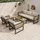 stilvora Gartenlounge Set 4-tlg. Beige