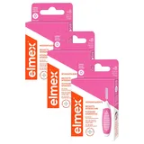 elmex Interdentalbürste rosa (Größe 0, 0,40mm), 1 x 8 Stück - Interdentalbürsten für die Reinigung kleiner Zahnzwischenräume (Packung mit 3)