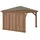 Westmann Seitenwand für Holzpavillon 1 Stück 2,98 x 2,32 m Braun