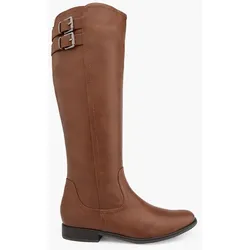 Weitschaftstiefel - Damen - cognac - 38W