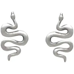 Gemshine Ohrringe Schlange   Grau Damen 