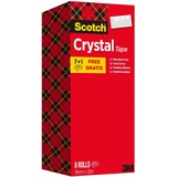 Scotch Crystal Clear Tape, 600, 19 mm x 33 m 8 Stück)